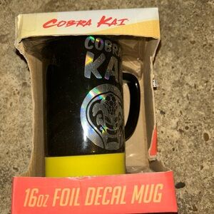 Cobra Kai Black and Yellow Foil Decal Mug